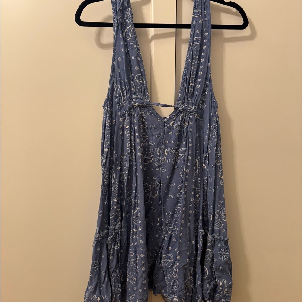 Bandana print country cute dress